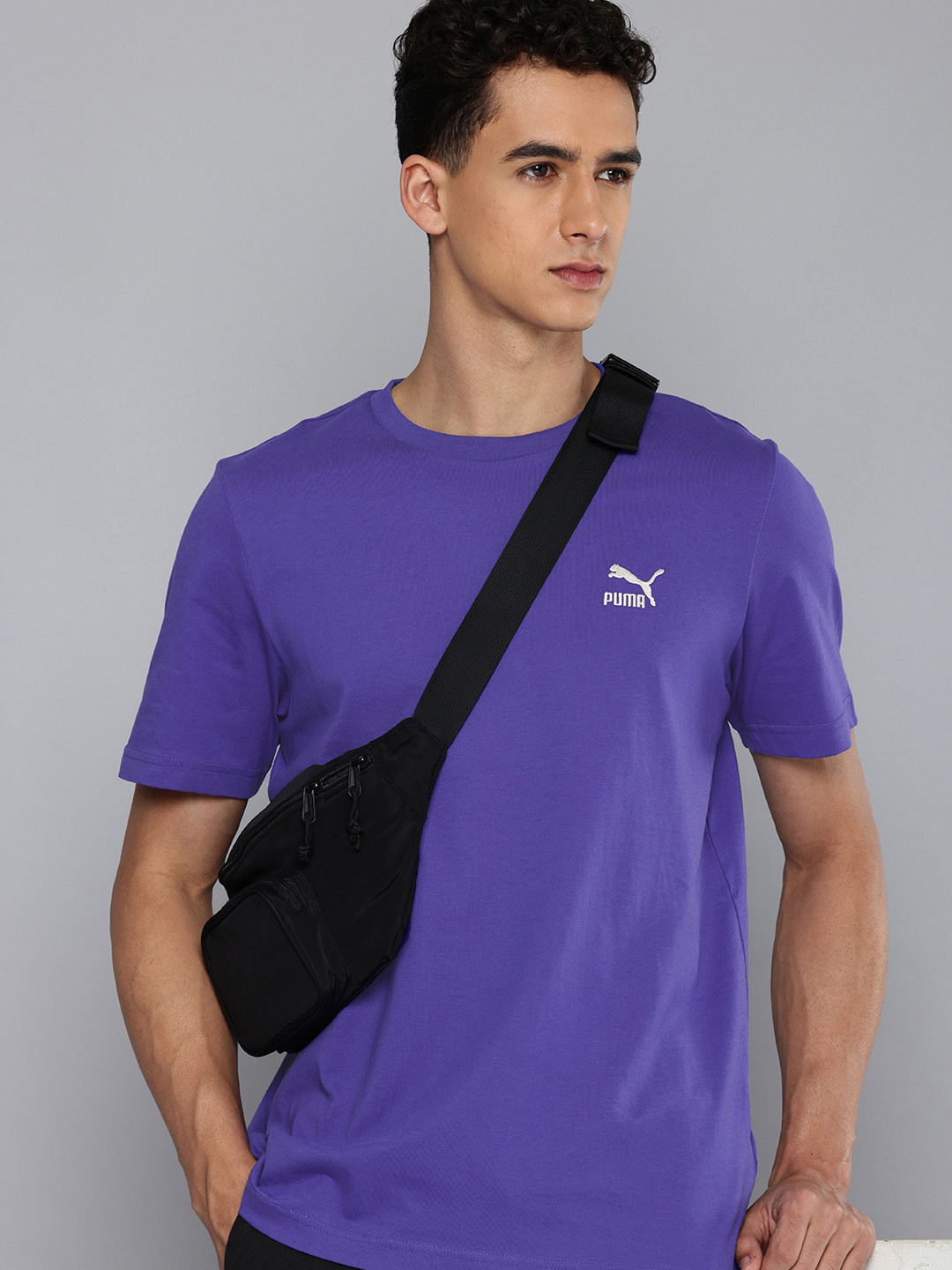 

Puma Pure Cotton CLASSICS Small Logo T-shirt, Blue