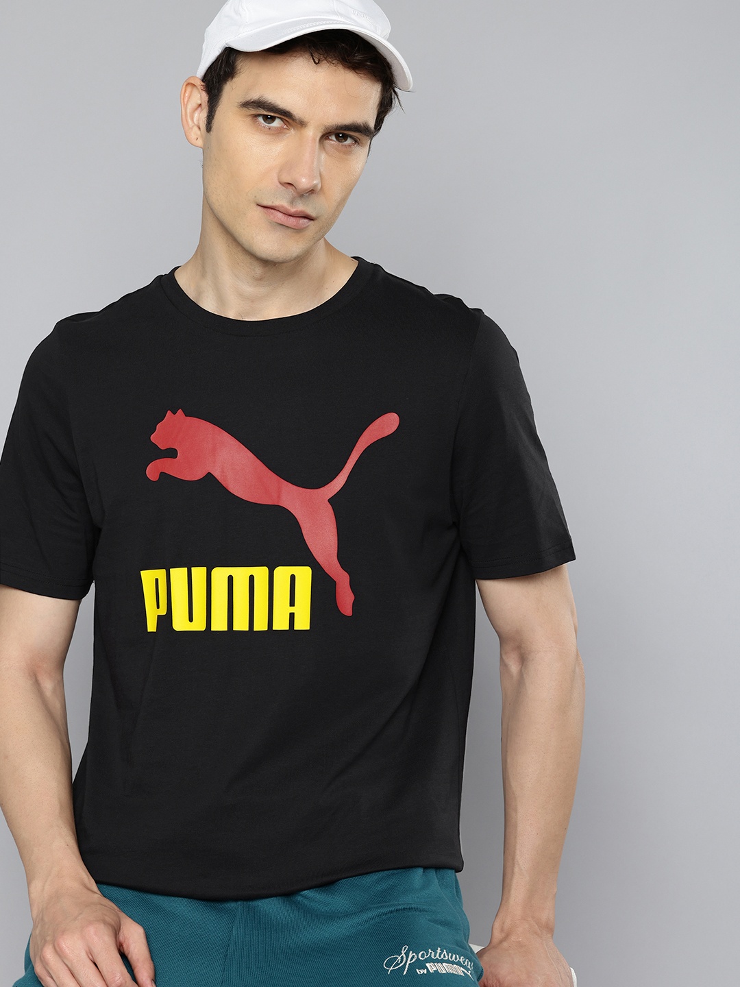 

Puma Classics Logo Printed Pure Cotton Outdoor T-shirt, Black
