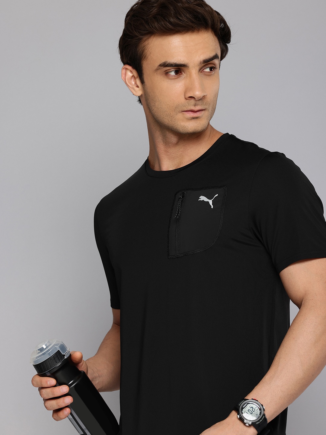 

Puma Poly Cargo Drycell Sports T-shirt, Black