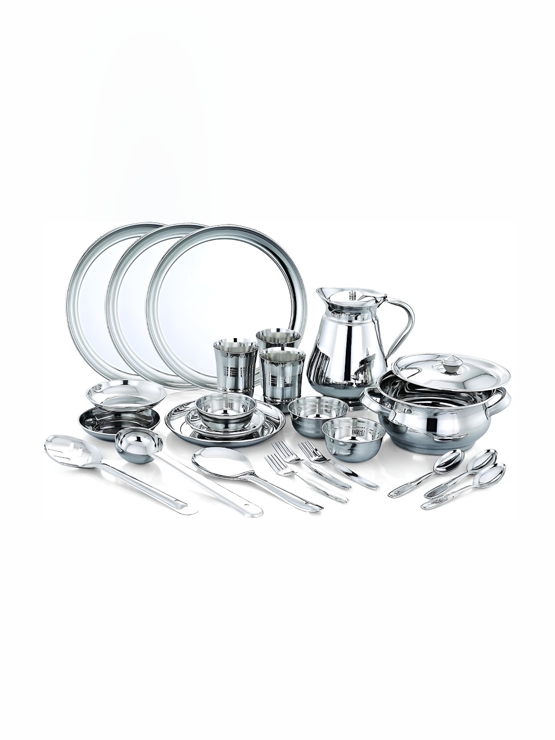

Expresso 24 Pieces Stainless Steel Dinner Set, Silver