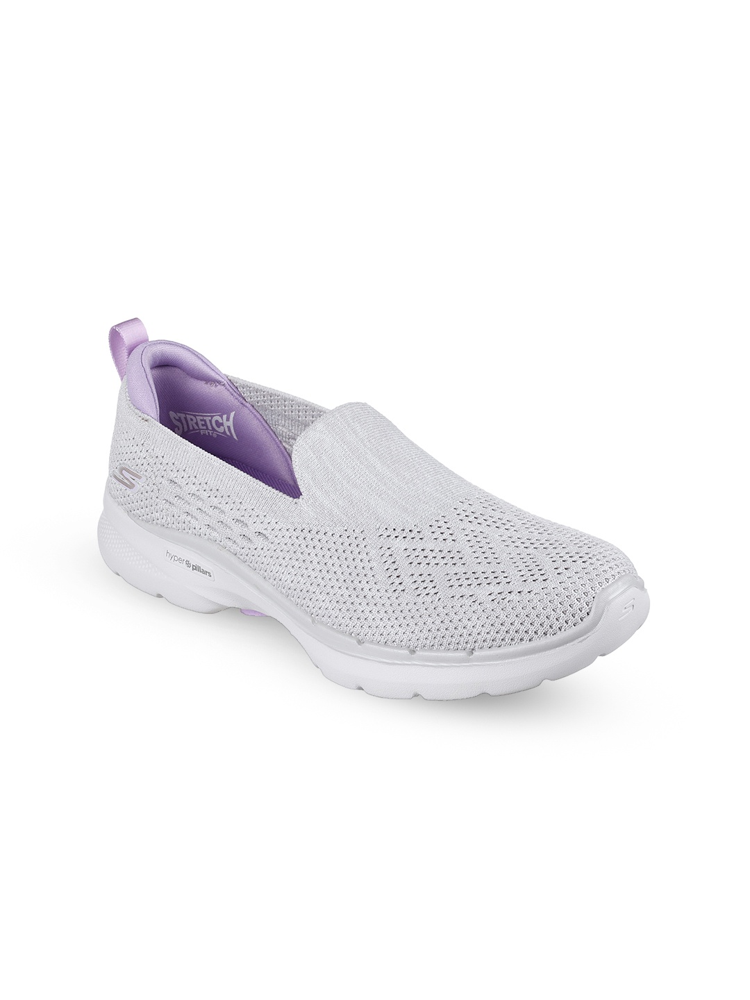 

Skechers Womens Go Walk 6 - Valerie Casual Slip-On Shoes, Grey
