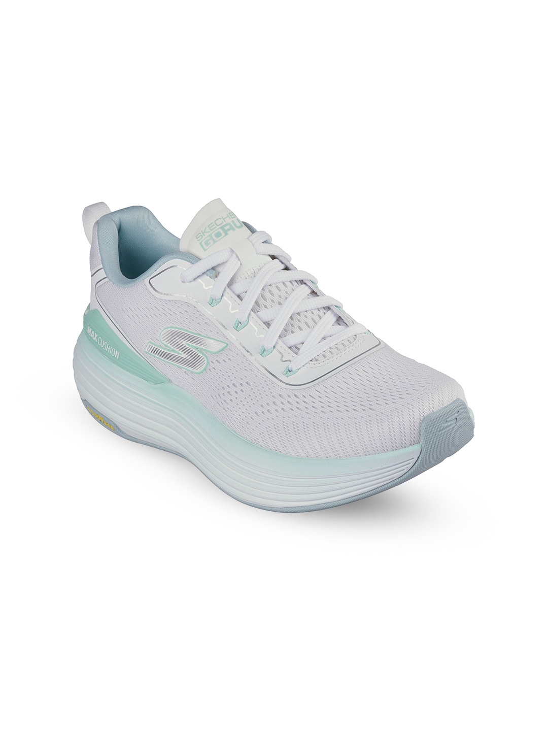 

Skechers Women Colorblocked Non-Marking Lace Ups Running Shoes, White