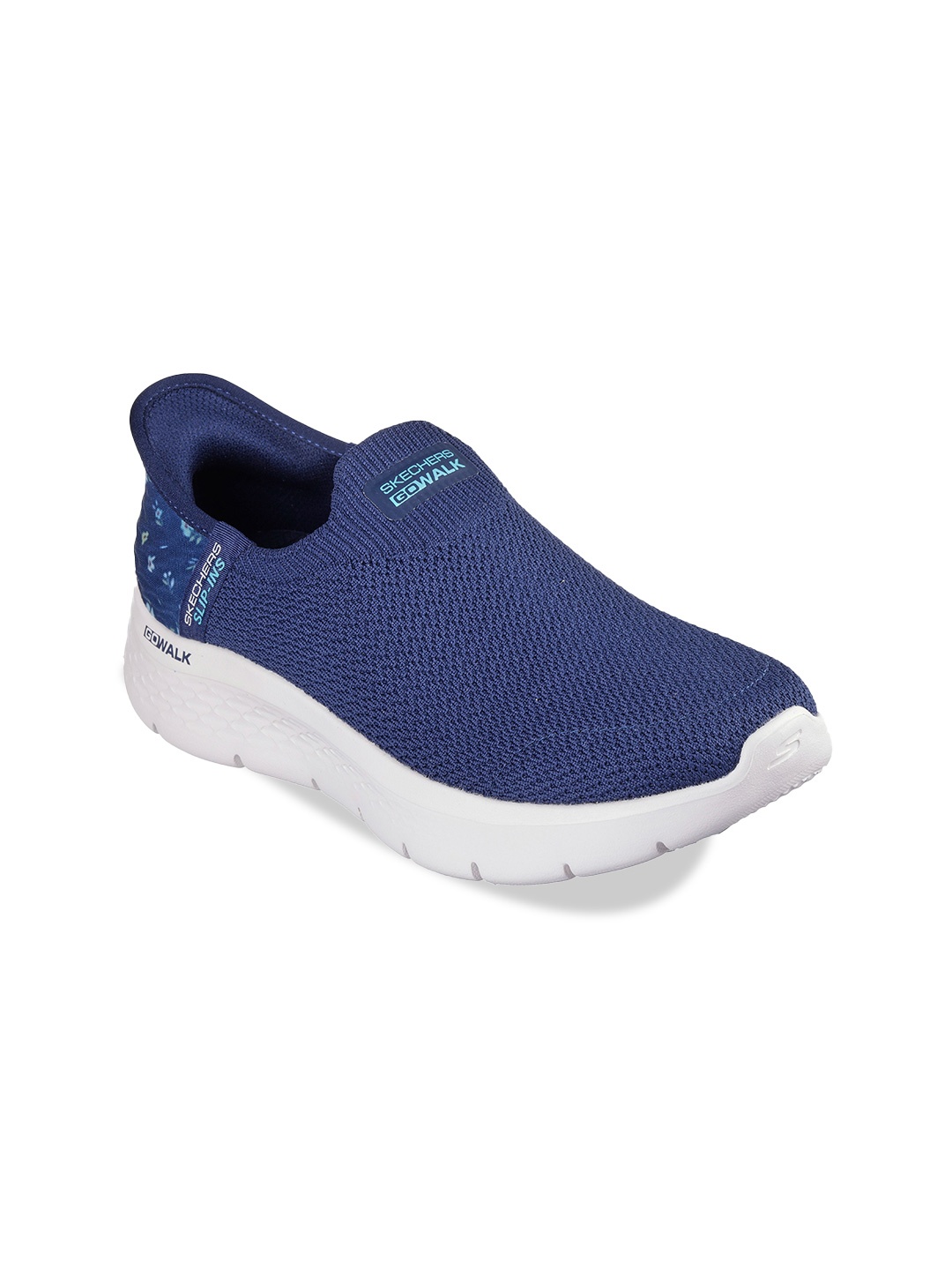 

Skechers Women Textile Walking Non-Marking Shoes, Navy blue