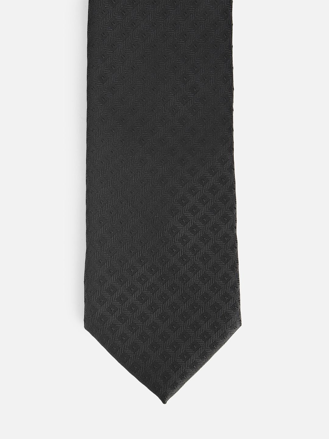 

Van Heusen Men Woven Design Broad Tie, Black