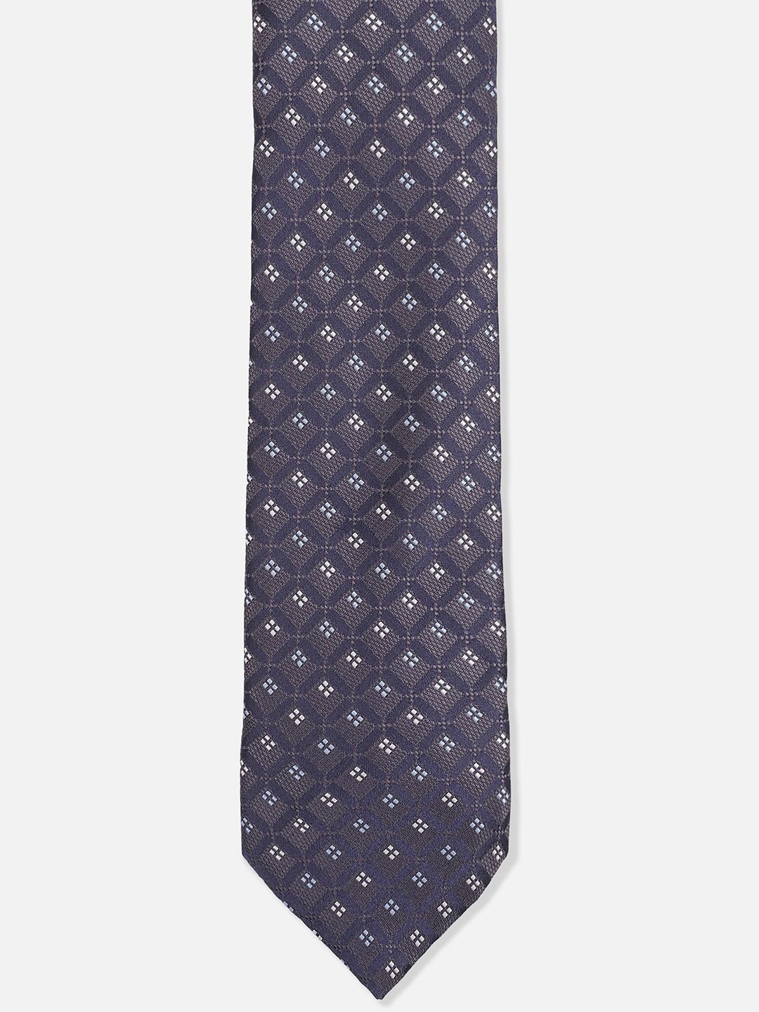 

Van Heusen Men Embroidered Broad Tie, Navy blue