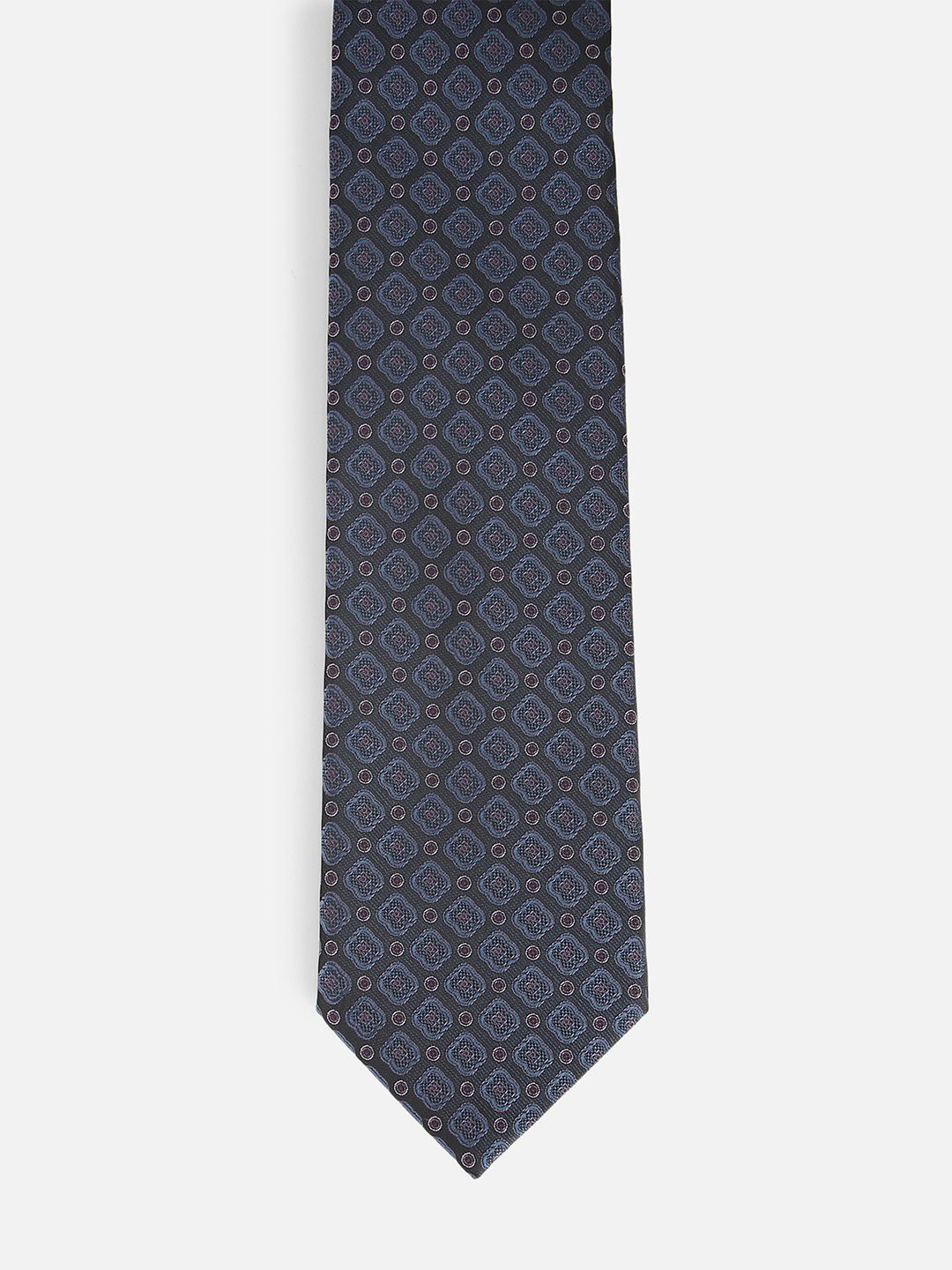

Van Heusen Men Printed Broad Tie, Navy blue