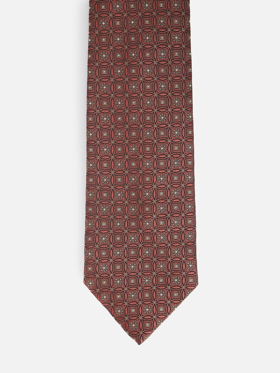 

Van Heusen Men Printed Broad Casual Tie, Brown