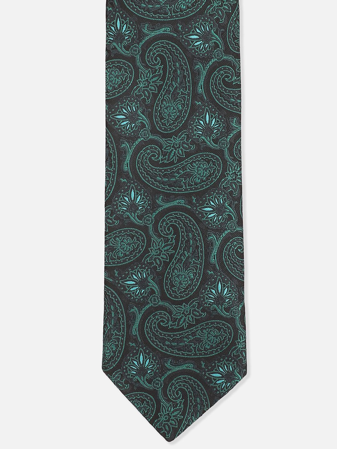 

Van Heusen Men Embroidered Printed Broad Tie, Green