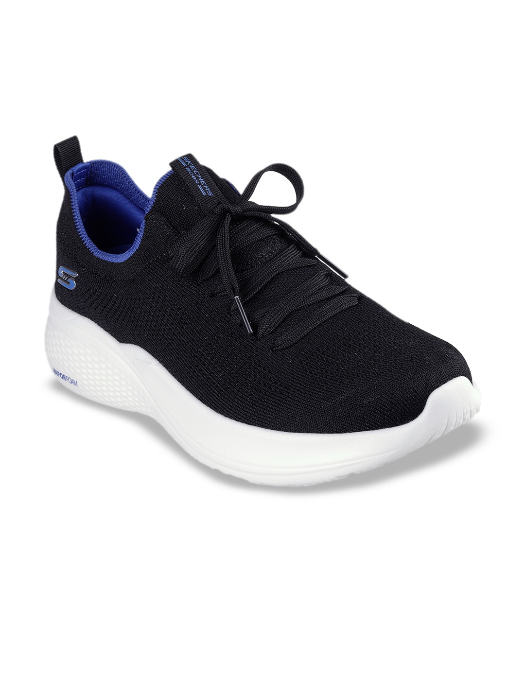

Skechers BOBS INFINITY Men Textured Round Toe Lace Ups Sneakers, Black