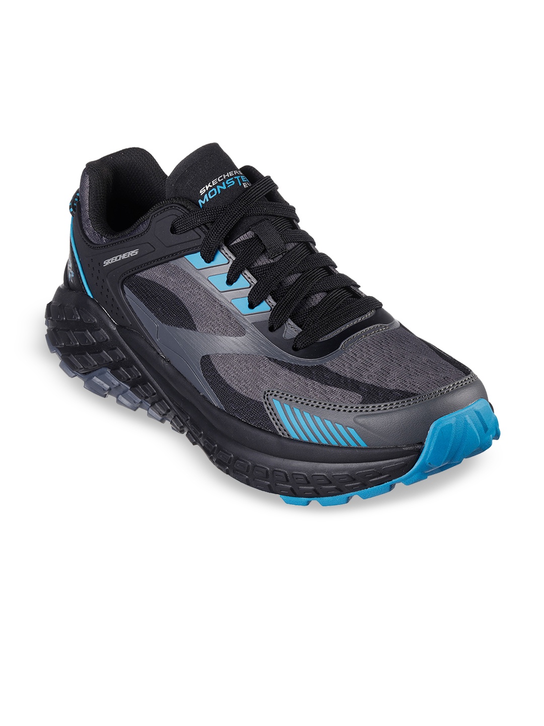 

Skechers MONSTER EVO - DEVOLV Casual Lace Up Sneakers, Black
