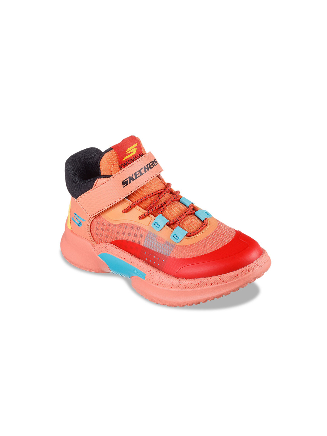 

Skechers Boys Colourblocked SKX Court Hype Hooper Hero Casual Sneakers, Orange