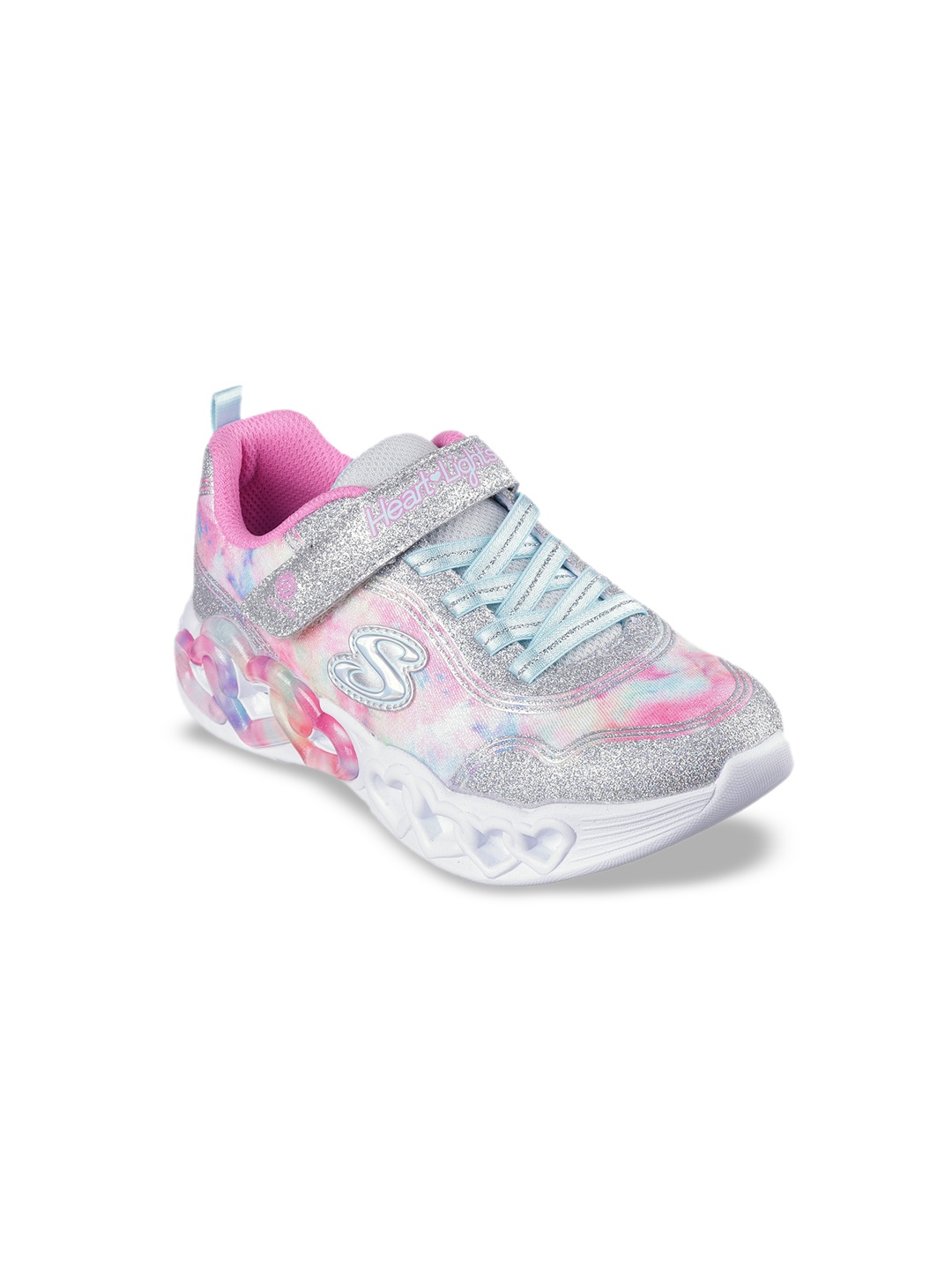 

Skechers Girls Infinite Heart Lights - Color Casual Shoes, Pink