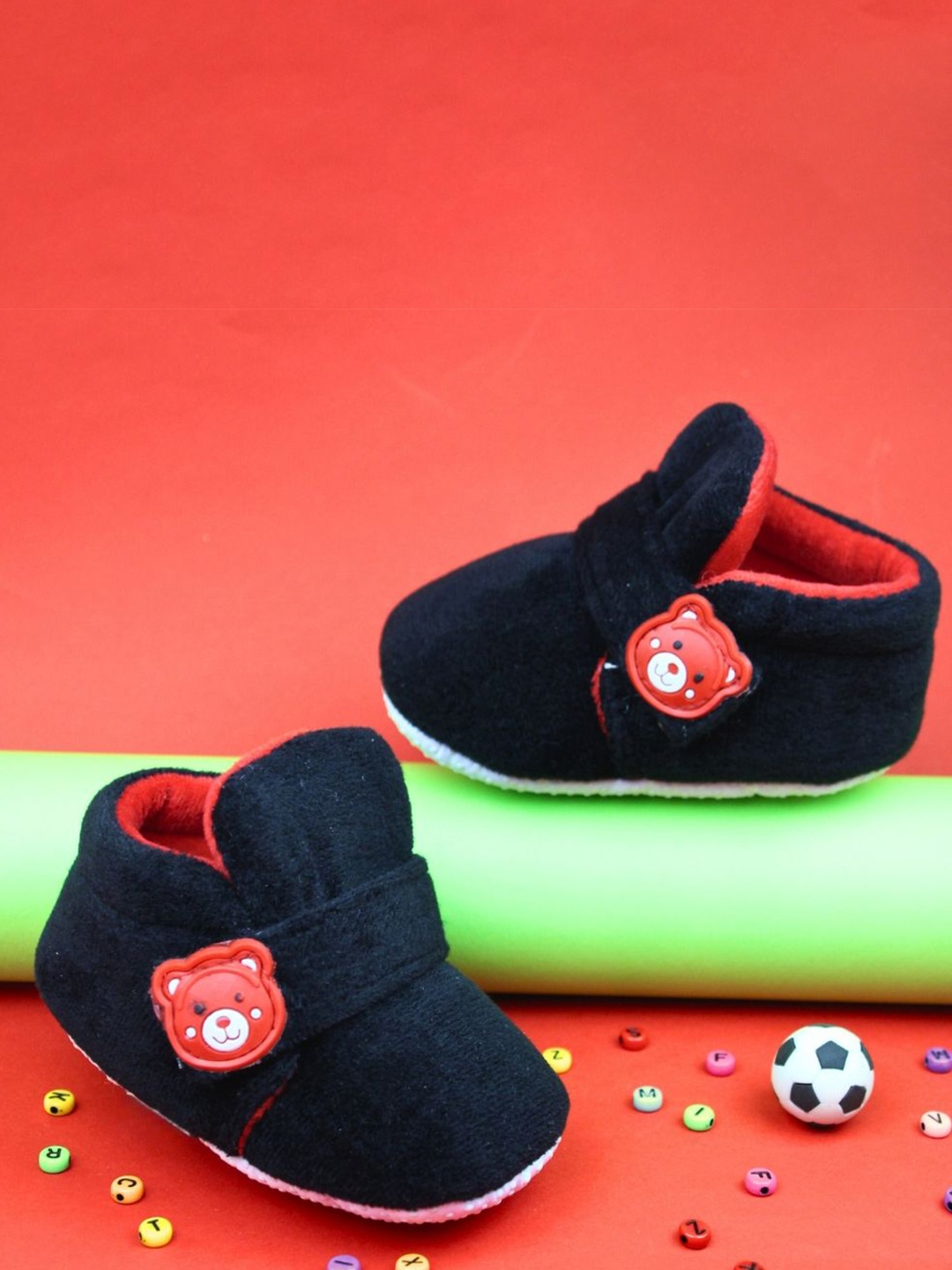 

BAESD Unisex Kids Cotton Booties, Black