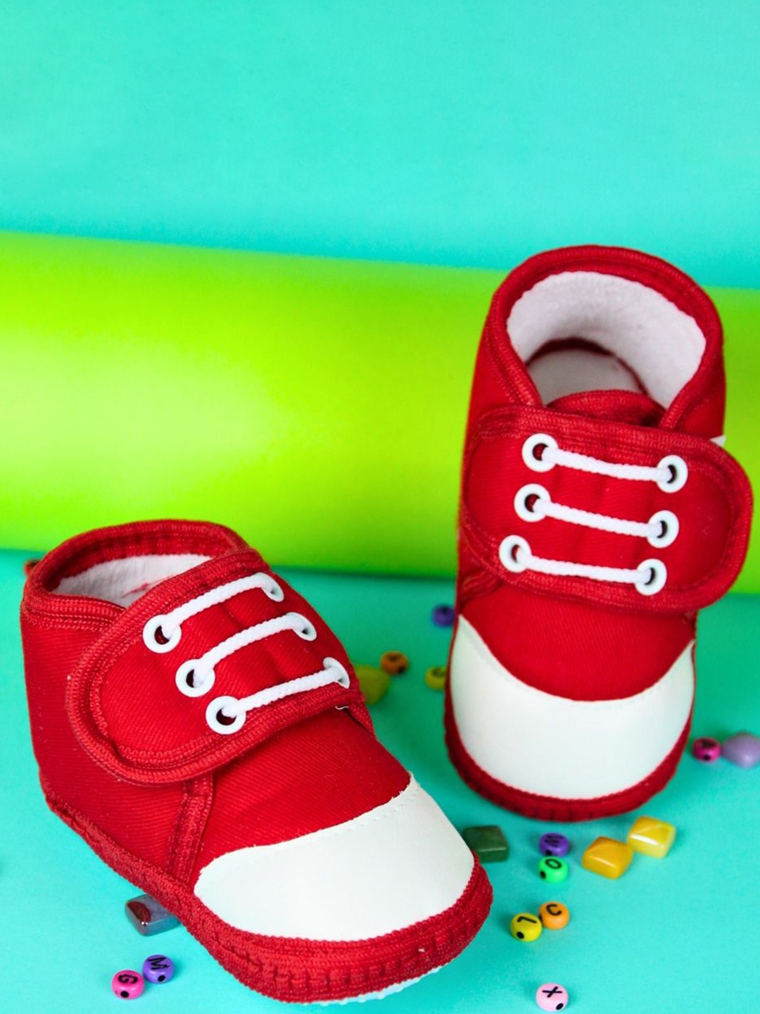

BAESD Unisex Kids Cotton Booties, Red