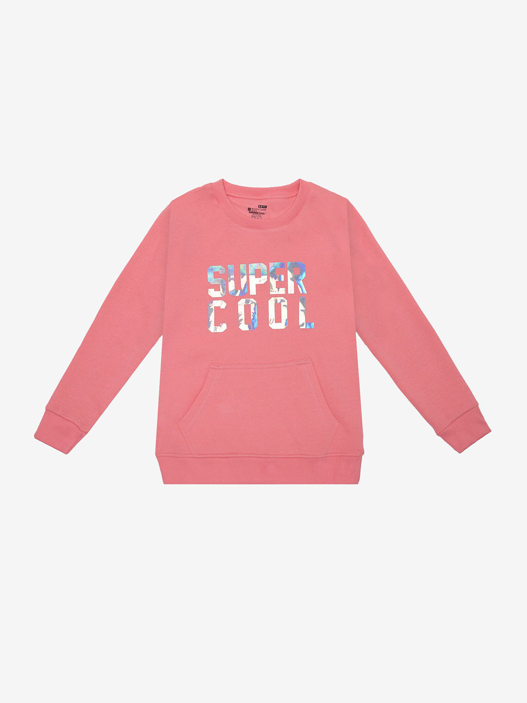 

Bodycare Kids Girls Typography Printed Sweatshirt, Pink
