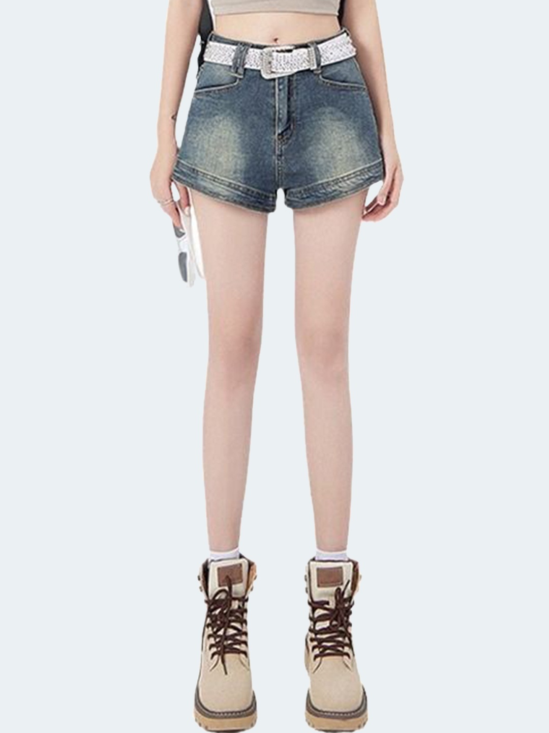 

StyleCast x Revolte Women Denim Shorts, Blue