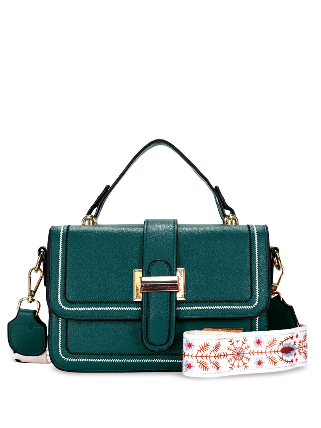 

Luvoksi Women PU Structured Satchel, Turquoise blue