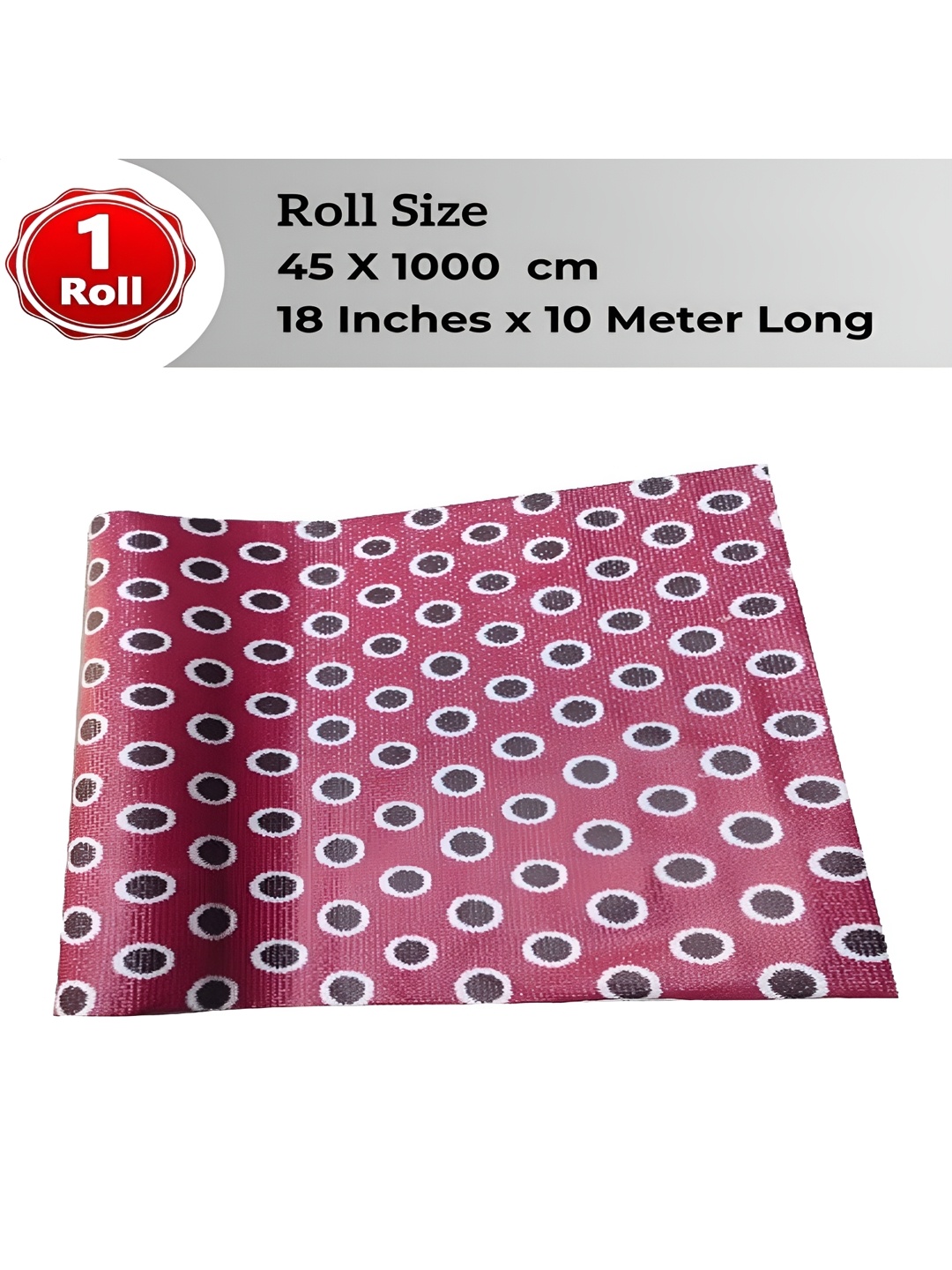 

LooMantha Red & White Geometric Printed Water Resistant Shelf Liner