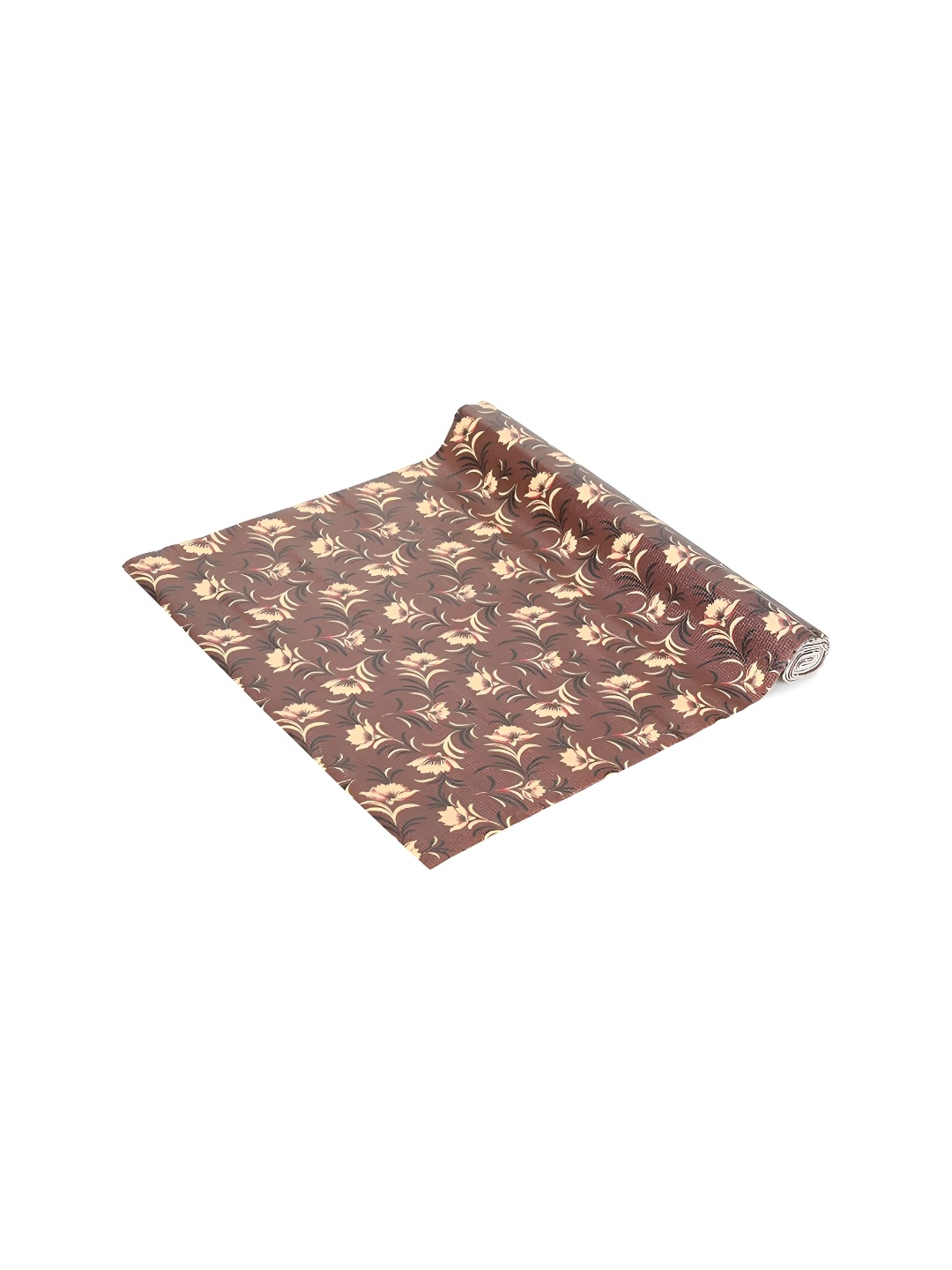 

LooMantha Brown & Black Floral Printed Water Resistant Shelf Liner