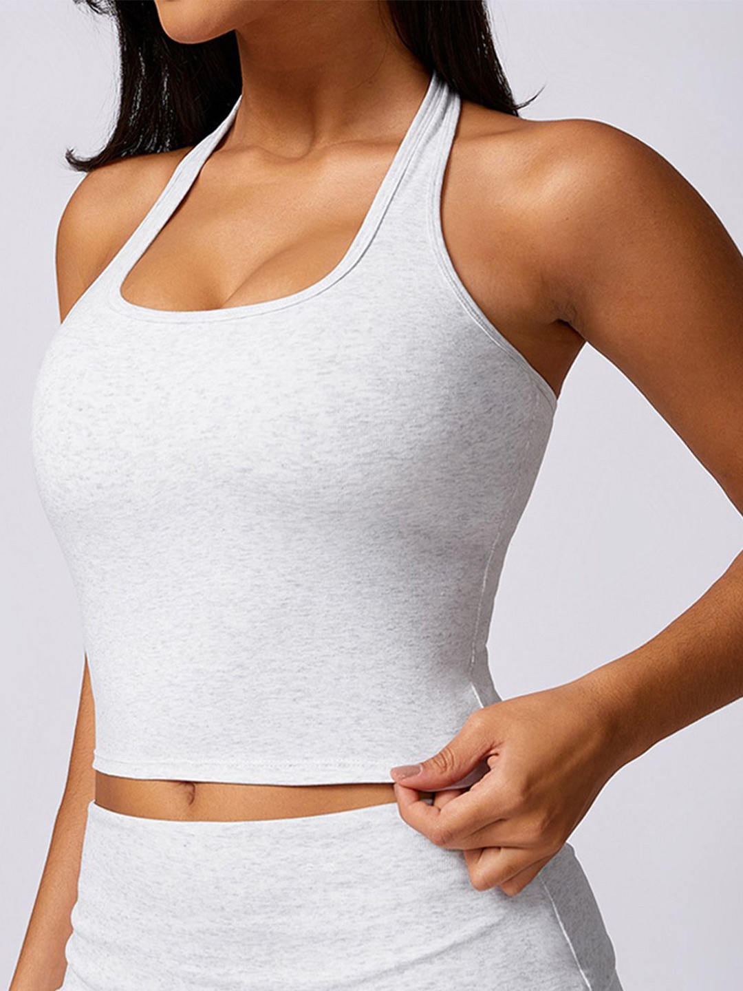 

LULU & SKY Cotton Crop Top, White