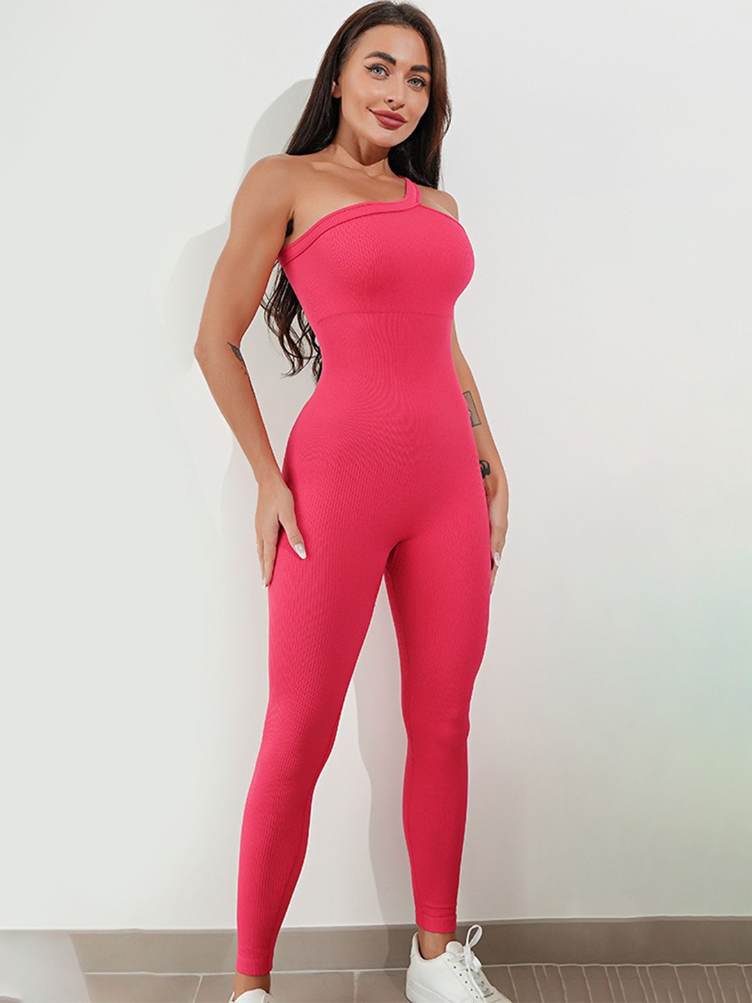 

LULU & SKY Women Basic Jumpsuit, Rose