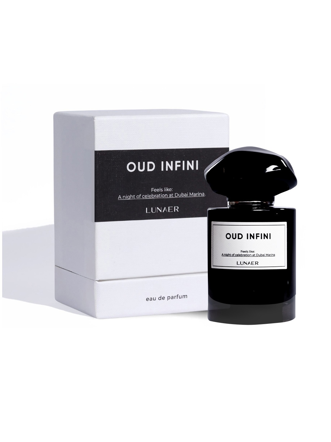 

LUNAER Oud Infini Luxury Long Lasting Eau De Perfume - 50ml, Black