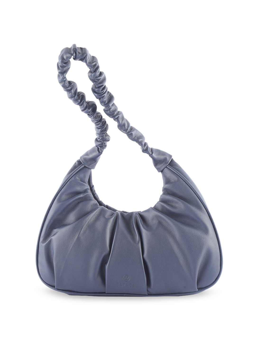 

Baraca Leather Shopper Handheld Bag, Navy blue