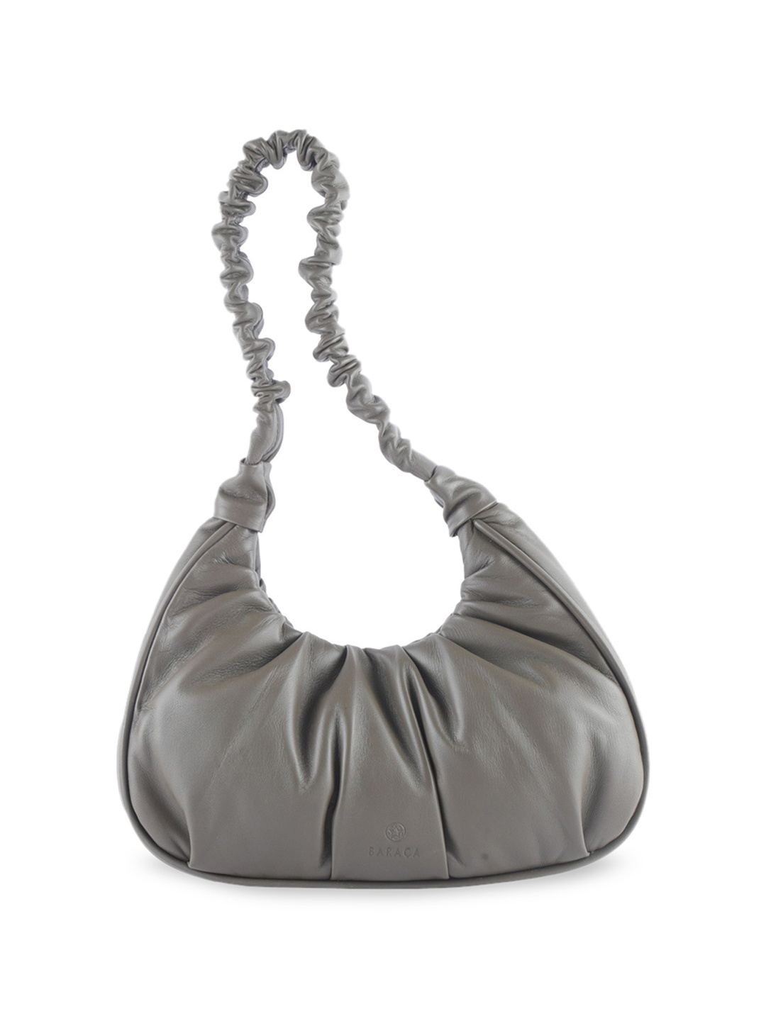 

Baraca Leather Shopper Handheld Bag with Fringed, Olive