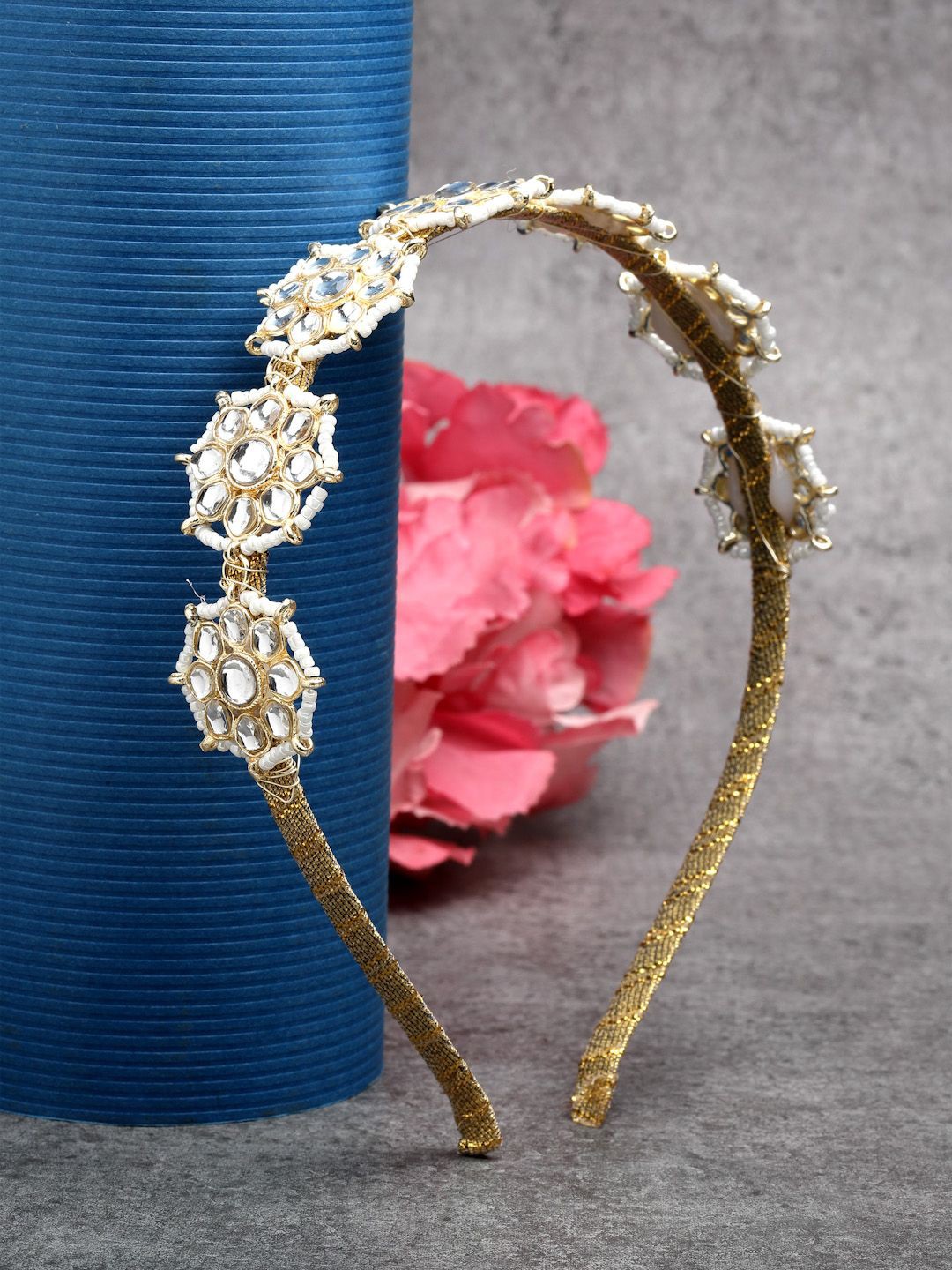 

VOGUE HAIR ACCESSORIES Women Embellished Hairband, Gold
