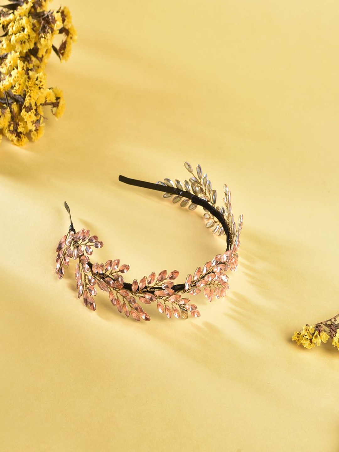 

VOGUE HAIR ACCESSORIES Women Embellished Hairband, Brown