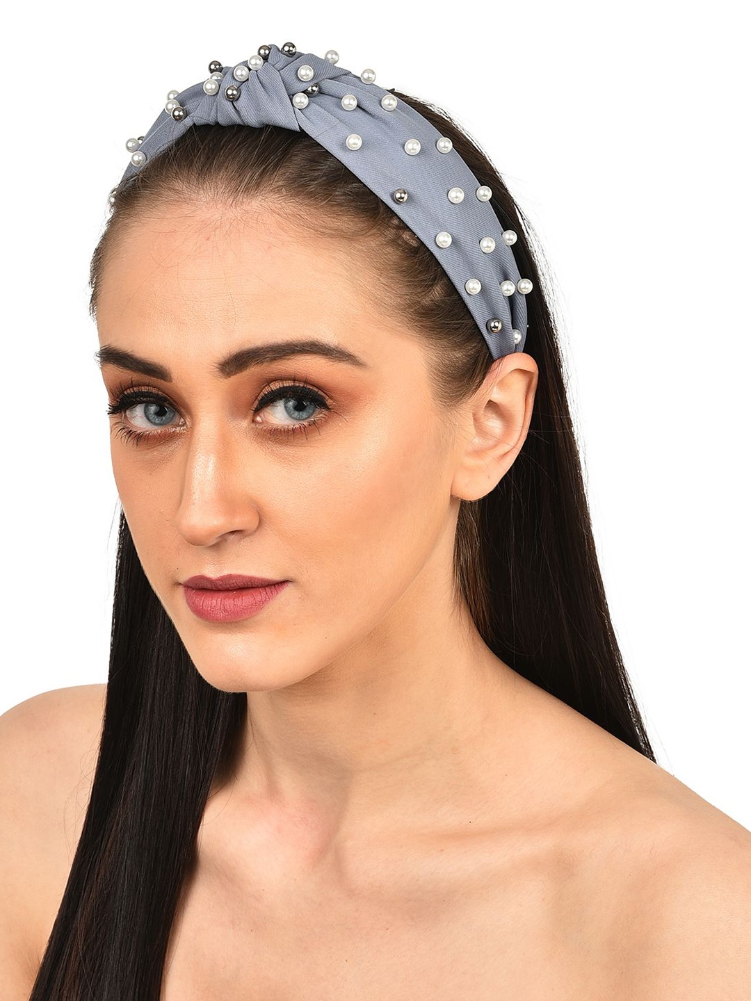 

VOGUE HAIR ACCESSORIES Women Embellished Hairband, Grey