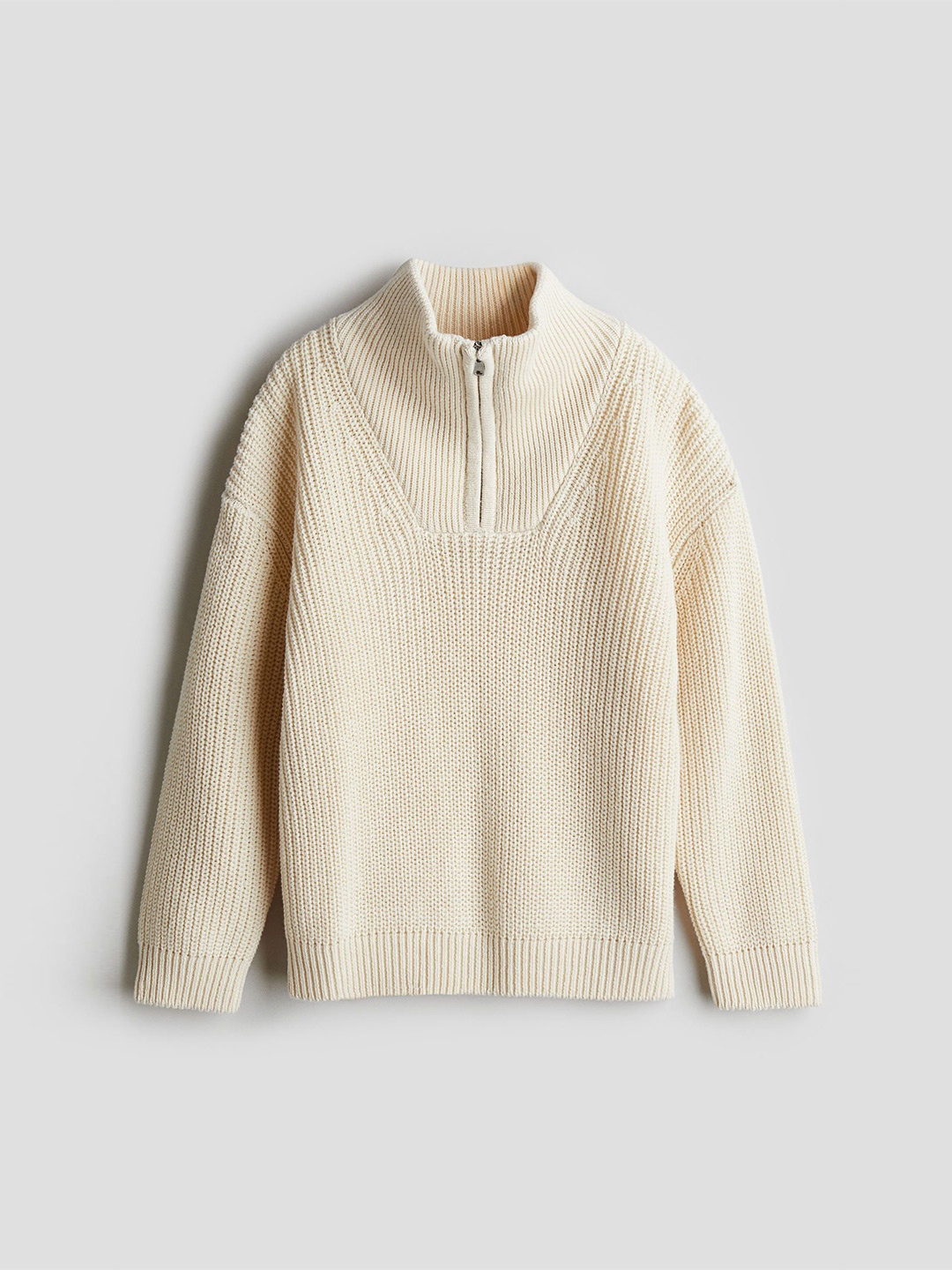 

H&M Boys Zip Top Jumper Sweaters, Beige