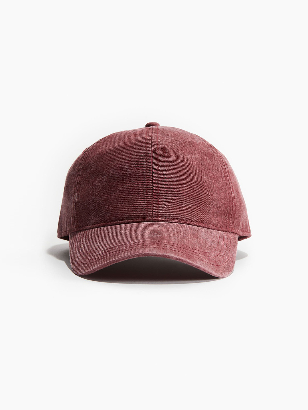 

H&M Women Washed Twill Caps, Red