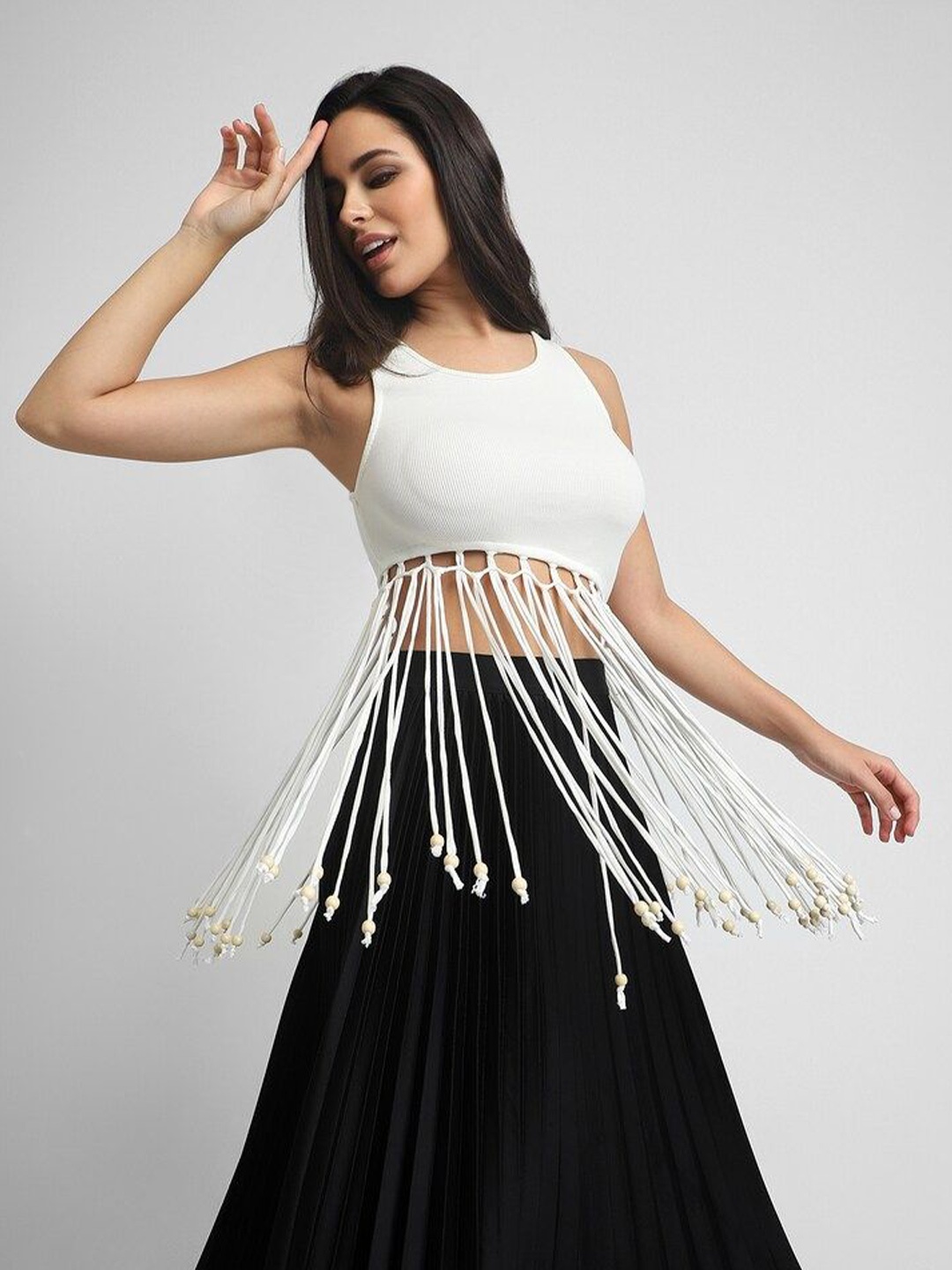 

FOREVER 21 Crop Top, White