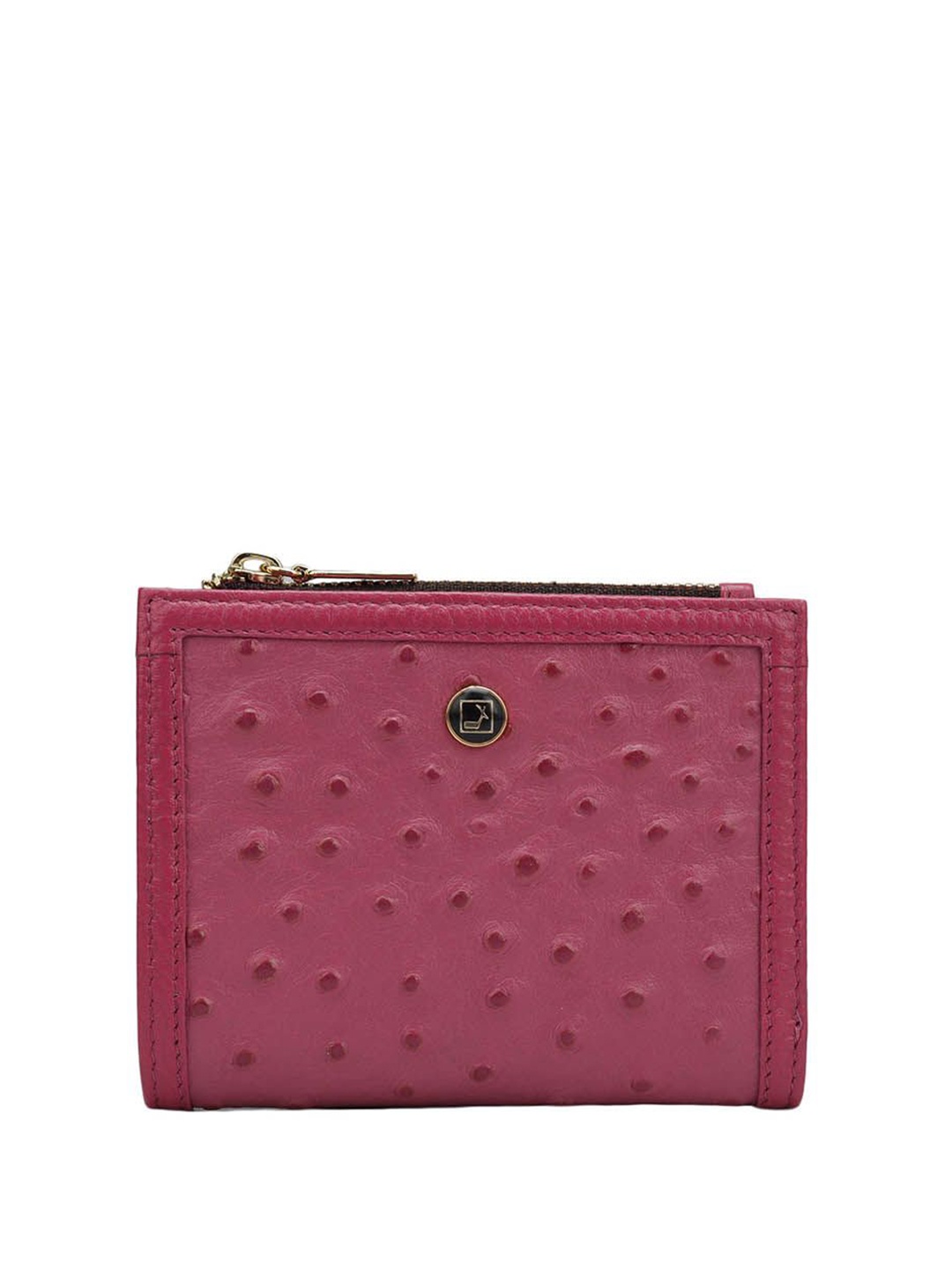 

Da Milano Women Leather Two Fold Wallet, Magenta