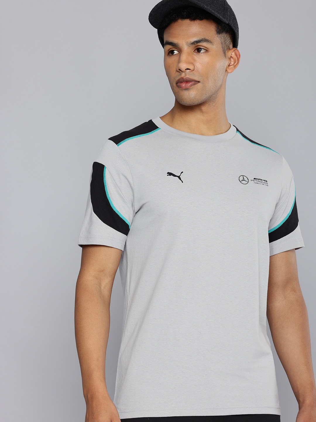 

PUMA Motorsport Mercedes AMG Petronas F1 MT7+ Pure Cotton Sports T-shirt, Grey