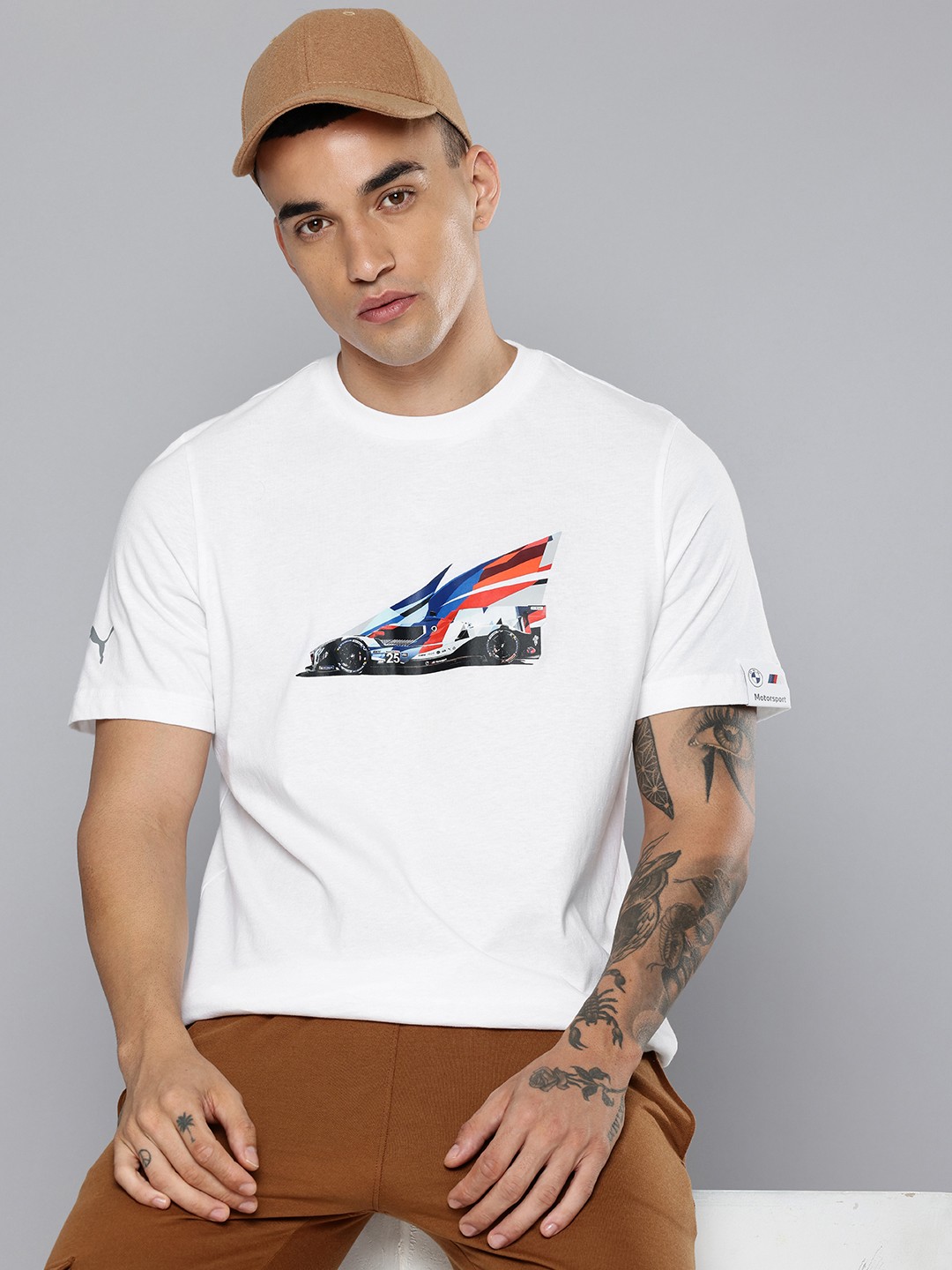 

PUMA Motorsport BMW Motorsport Pure Cotton Printed T-shirt, White