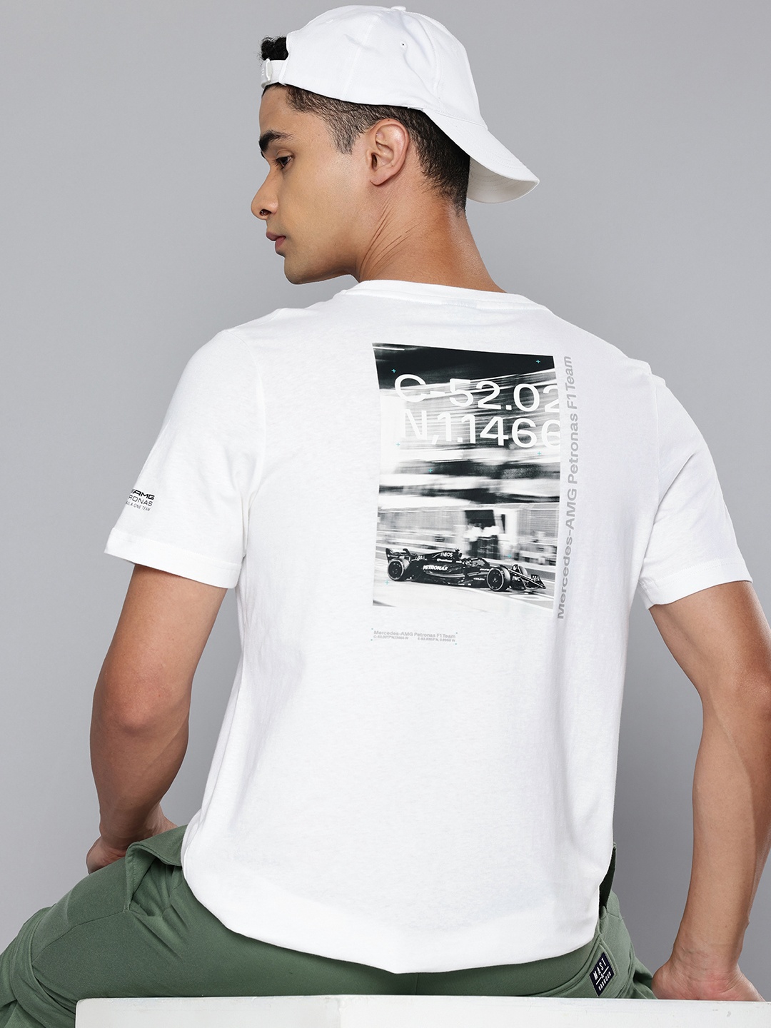 

PUMA Motorsport Mercedes AMG Petronas Printed Pure Cotton T-shirt, White