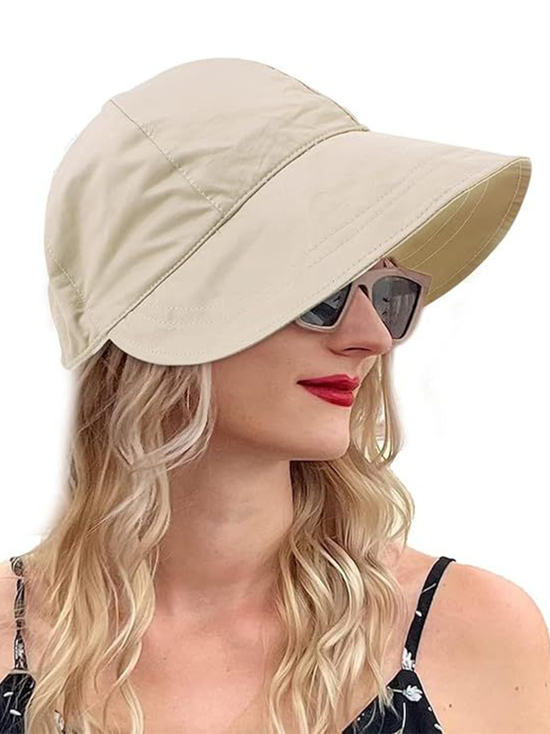 

Alexvyan Women Visor Cap, Beige