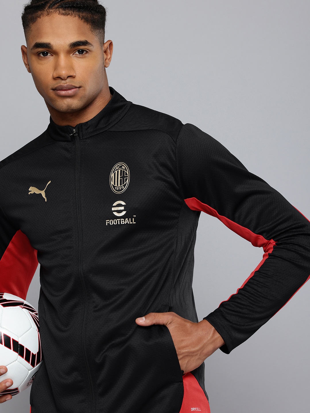 

Puma AC Milan Drycell Training Sporty Jacket, Black