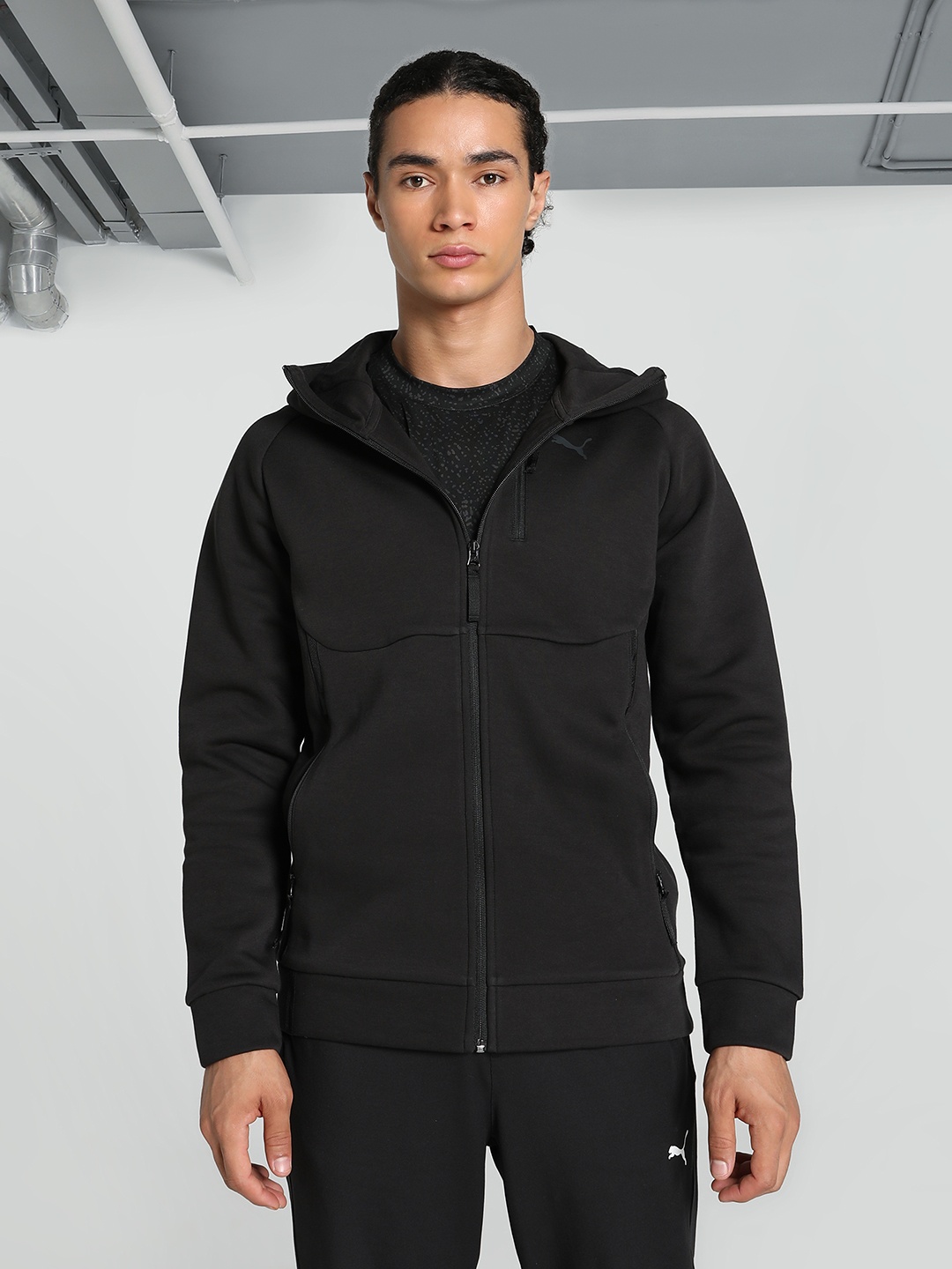 

Puma dryCELL Pumatech Hooded Outdoor Sporty Jacket, Black