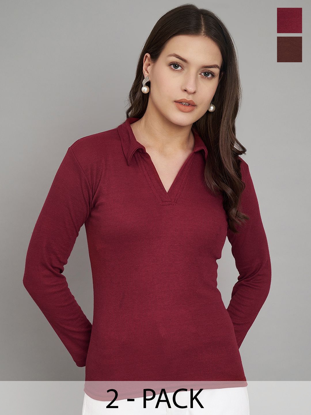 

Trend Level Cotton Top, Maroon