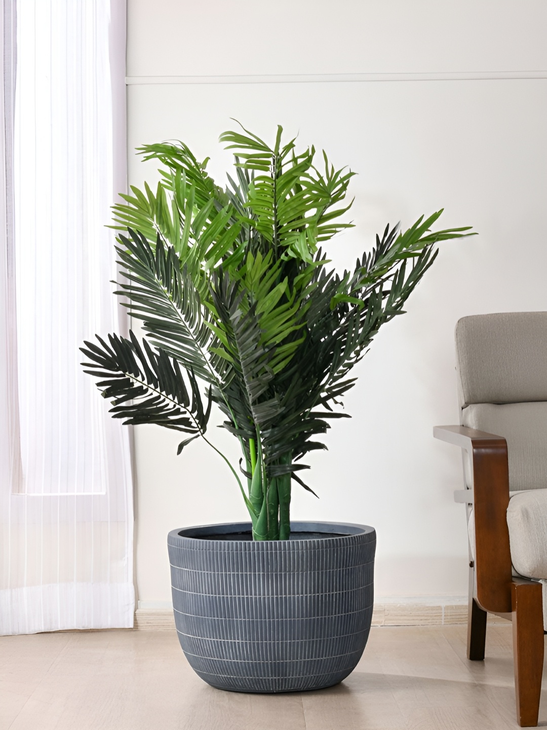 

Athome by Nilkamal Black Textured Planters