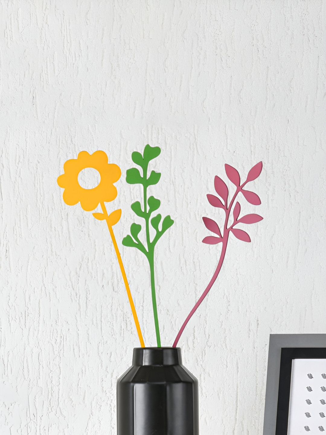 

Athome by Nilkamal Yellow 3 Pieces Artificial Plant