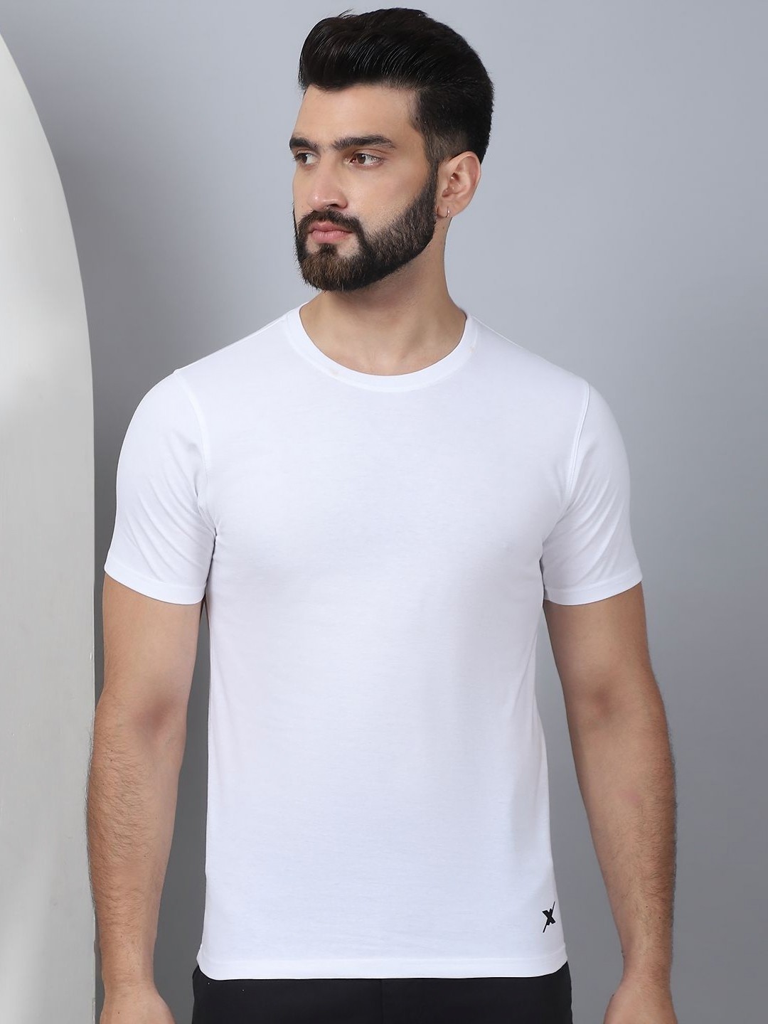 

VIMAL JONNEY Men Raw Edge T-shirt, White