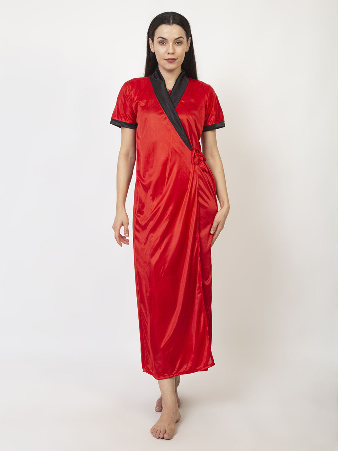 

AVYAY Maxi Nightdress, Red