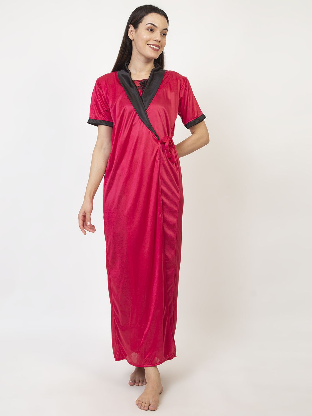 

AVYAY Maxi Nightdress, Pink