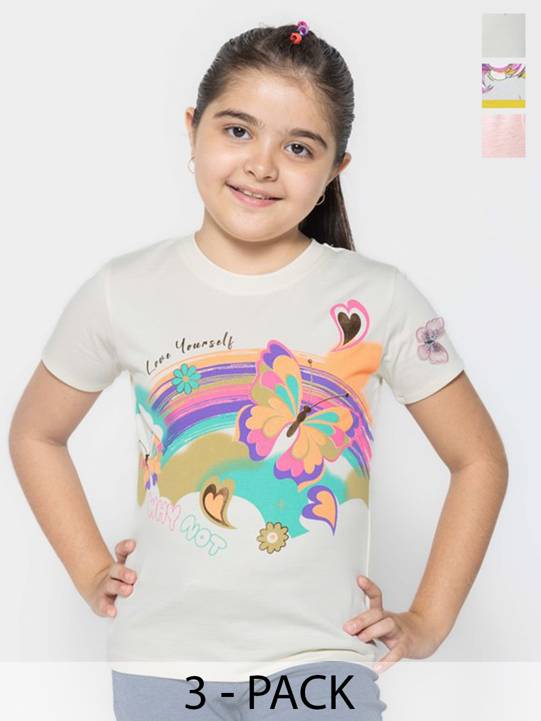 

PAMPOLINA Print Cotton Top, Multi