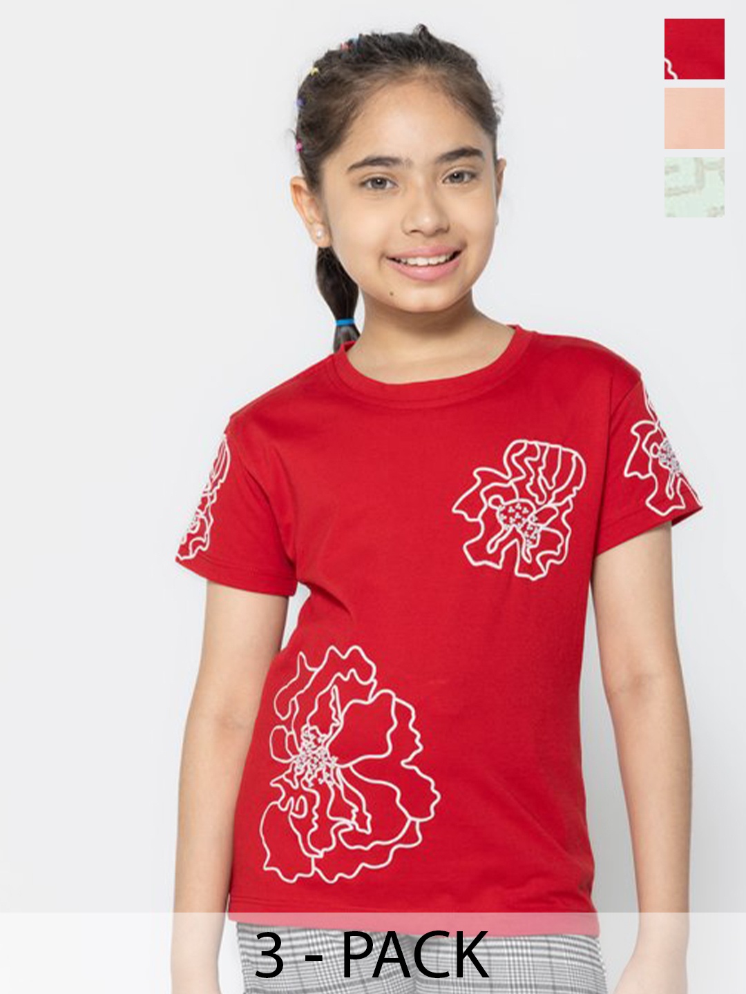 

PAMPOLINA Print Cotton Top, Multi
