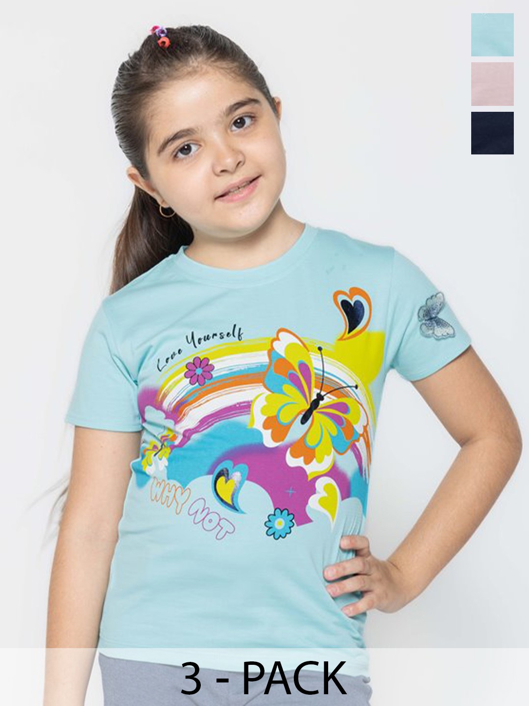 

PAMPOLINA Print Cotton Top, Multi